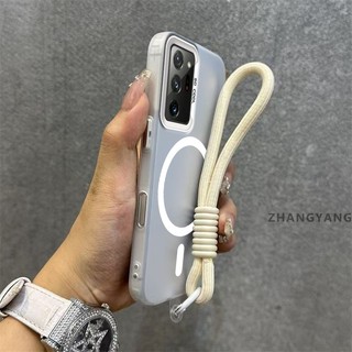 Ốp Lưng Dành Cho Samsung Note 20 Note 20 Ultra Advanced matte Chống Rơi Điện Thoại Có Vòng Hút Từ Tính Cùng Màu Thiết Kế Mới Miễn Phí Tinh Tế Treo Dây
