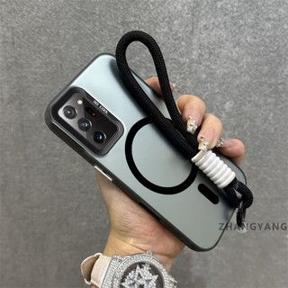 Ốp Lưng Dành Cho Samsung Note 20 Note 20 Ultra Advanced matte Chống Rơi Điện Thoại Có Vòng Hút Từ Tính Cùng Màu Thiết Kế Mới Miễn Phí Tinh Tế Treo Dây