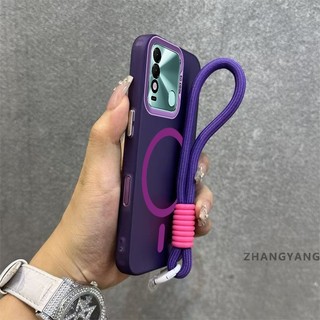 Ốp Lưng Cho TECNO SPARK 8 8c 9 Vỏ Điện Thoại Chống Rơi Mờ Cao Cấp Có Vòng Hút Từ Cùng Màu Thiết Kế Mới Miễn Phí Tinh Tế Treo Dây