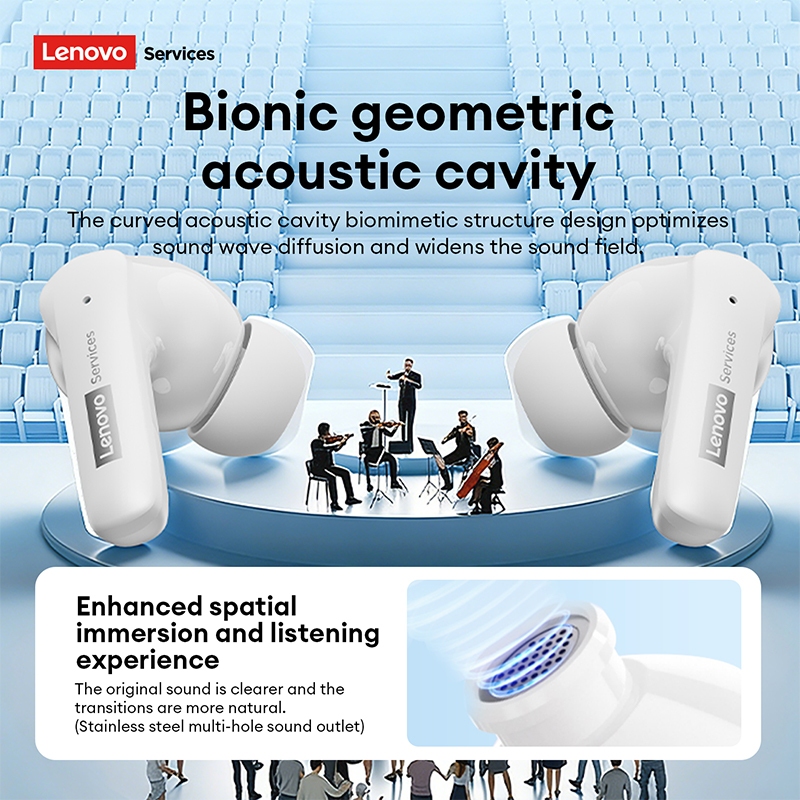 Lenovo TWS Le215 Tai Nghe Nhét Tai Không Dây Bluetooth 6.0 Chống Nước IPX4 28h | BigBuy360 - bigbuy360.vn