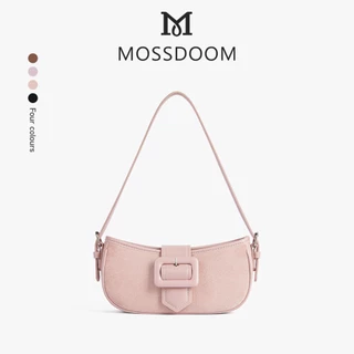 MOSSDOOM Delfa Bag Túi đeo vai phong cách Pháp phong cách da lộn Túi đeo vai thiết kế cổ điển