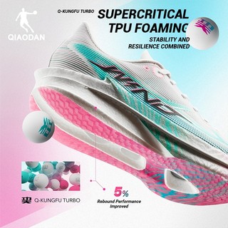 Qiaodan WIND 4.0 Giày chạy bộ nữ thoải mái chống trượt cho marathon QDB022262298