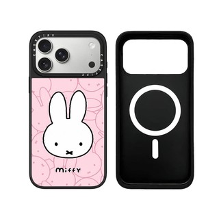 Từ Tính Không Dây Cho iPhone 17 16 15 14 13 12 11 Pro Max Plus Dễ Thương Miffy Cạnh Đen Cứng Ốp điện thoại Ốp điện thoại Khắc Logo