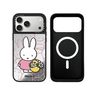 Từ Tính Không Dây Cho iPhone 17 16 15 14 13 12 11 Pro Max Plus Dễ Thương Miffy Cạnh Đen Cứng Ốp điện thoại Ốp điện thoại Khắc Logo