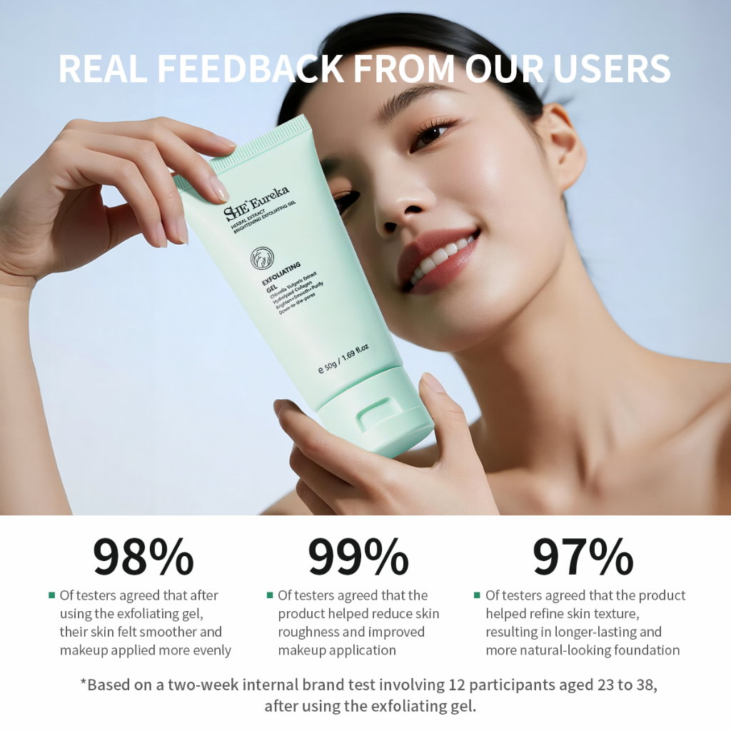 SHEEureka Chlorella Exfoliating Tẩy Tế Bào Chết Mặt Cho Da Dầu 50g - Kiểm Soát Nhờn, Da Mịn Sau 1 Lần Dùng