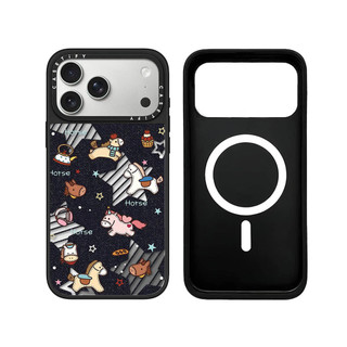 Không Dây Từ Tính Cho iPhone 17 16 15 14 13 Pro Max Plus Trái Tim Ngựa Miếng Dán Cạnh Đen Cứng Ốp điện thoại Khắc Logo
