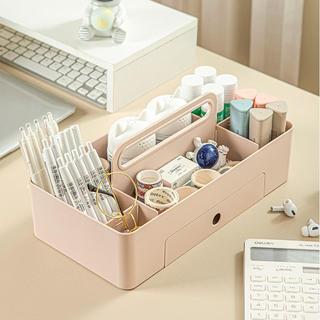 Người Tổ Chức Hộp Di Động Lớn Tổ Chức Có Tay Cầm Có Thể Xếp Chồng Chia Hộp Bảo Quản Giỏ Đa Năng Thùng Chất Liệu PP Thích Hợp Cho Trang Điểm Phòng Tắm Kitc
