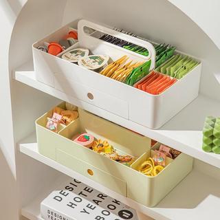 Người Tổ Chức Hộp Di Động Lớn Tổ Chức Có Tay Cầm Có Thể Xếp Chồng Chia Hộp Bảo Quản Giỏ Đa Năng Thùng Chất Liệu PP Thích Hợp Cho Trang Điểm Phòng Tắm Kitc