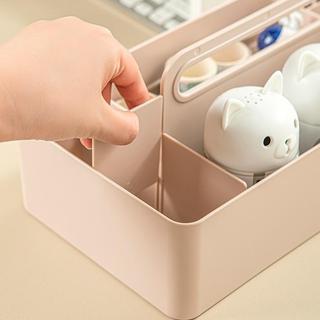 Người Tổ Chức Hộp Di Động Lớn Tổ Chức Có Tay Cầm Có Thể Xếp Chồng Chia Hộp Bảo Quản Giỏ Đa Năng Thùng Chất Liệu PP Thích Hợp Cho Trang Điểm Phòng Tắm Kitc