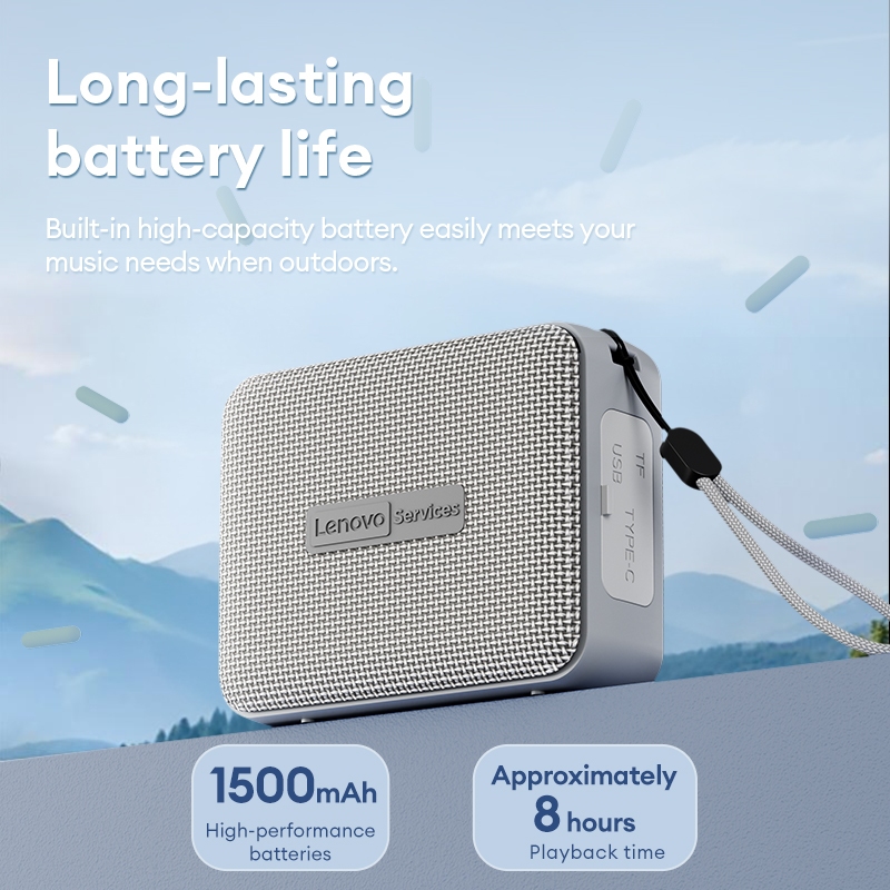Loa Bluetooth Lenovo HD108 TWS Hi-Fi Stereo RGB Đèn Nhiều Màu Sắc Hai Thiết Bị Kết Nối Loa Di Động Bluetooth 5.4 | BigBuy360 - bigbuy360.vn