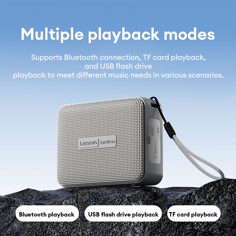 Loa Bluetooth Lenovo HD108 TWS Hi-Fi Stereo RGB Đèn Nhiều Màu Sắc Hai Thiết Bị Kết Nối Loa Di Động Bluetooth 5.4 | BigBuy360 - bigbuy360.vn