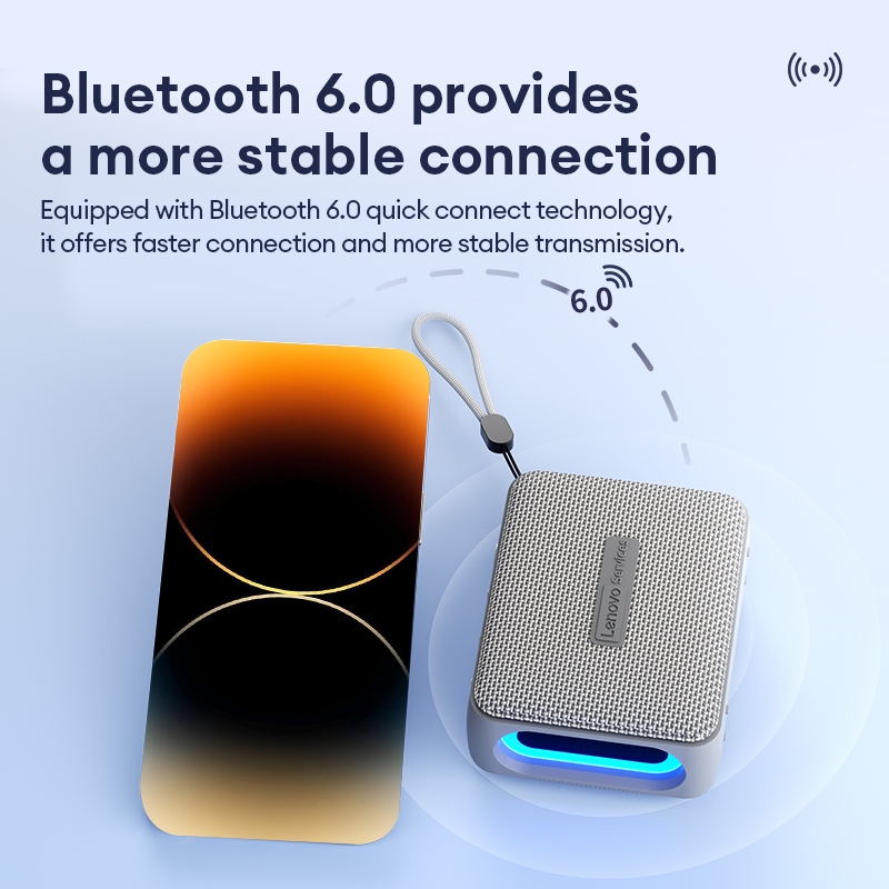 Loa Bluetooth Lenovo HD108 TWS Hi-Fi Stereo RGB Đèn Nhiều Màu Sắc Hai Thiết Bị Kết Nối Loa Di Động Bluetooth 5.4 | BigBuy360 - bigbuy360.vn