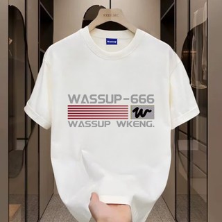 ✨Hàng có sẵn✨ WASSUP áo thun nam in họa tiết thời trang - Mẫu mới! 100% cotton, thời trang, Unisex.