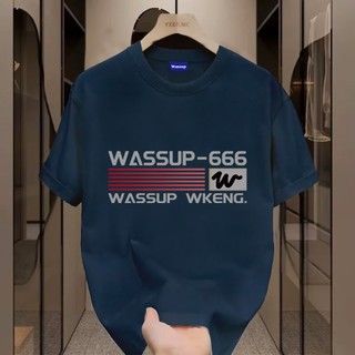 ✨Hàng có sẵn✨ WASSUP áo thun nam in họa tiết thời trang - Mẫu mới! 100% cotton, thời trang, Unisex.