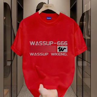 ✨Hàng có sẵn✨ WASSUP áo thun nam in họa tiết thời trang - Mẫu mới! 100% cotton, thời trang, Unisex.