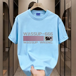 ✨Hàng có sẵn✨ WASSUP áo thun nam in họa tiết thời trang - Mẫu mới! 100% cotton, thời trang, Unisex.