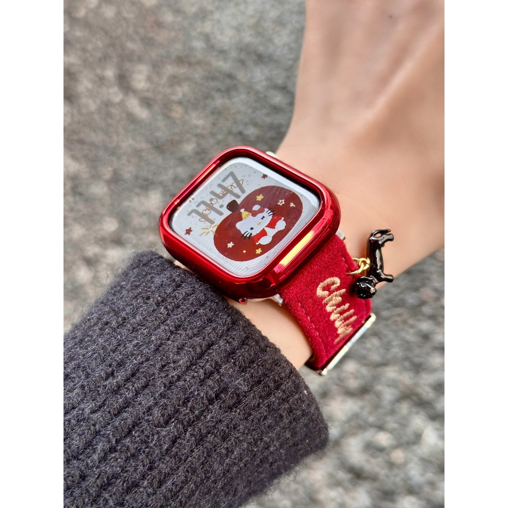 Ốp lưng bảo vệ chống mài mòn kim cương dành cho nữ Red Series Vỏ bảo vệ chống sốc Thích hợp cho Apple Watch S11 SE3 S10 S9 S8 SE S7 S6 46mm 42mm 40mm 44mm 41mm 45mm Vỏ bảo vệ