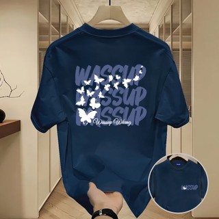 ✨Hàng có sẵn✨ WASSUP áo thun nam in hình bướm - Mẫu mới! 100% cotton, thời trang, Unisex.