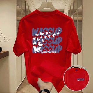 ✨Hàng có sẵn✨ WASSUP áo thun nam in hình bướm - Mẫu mới! 100% cotton, thời trang, Unisex.