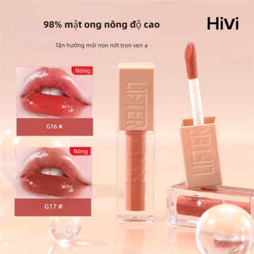 HiVi Dưỡng Ẩm Son Bóng Trong Suốt Dưỡng Ẩm Lâu Dài Son Bóng Nước Bóng Gương Toot Son Bóng