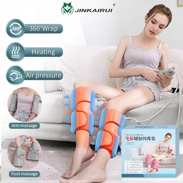 Máy mát xa chân Máy massage chân JINKAIRUI Máy massage bắp chân tỏa nhiệt tiện lợi dành cho gia đình