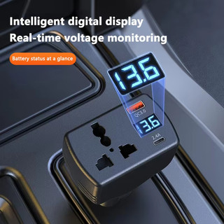 Biến tần 150W DC 12V sang AC 220V Biến tần nguồn tự động Bộ chuyển đổi điện áp ô tô Bộ chuyển đổi Bộ chuyển đổi với bộ sạc xe hơi USB