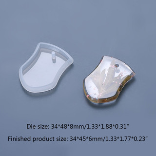 Khuôn silicone tạo hình làm mặt dây chuyền DIY chất lượng