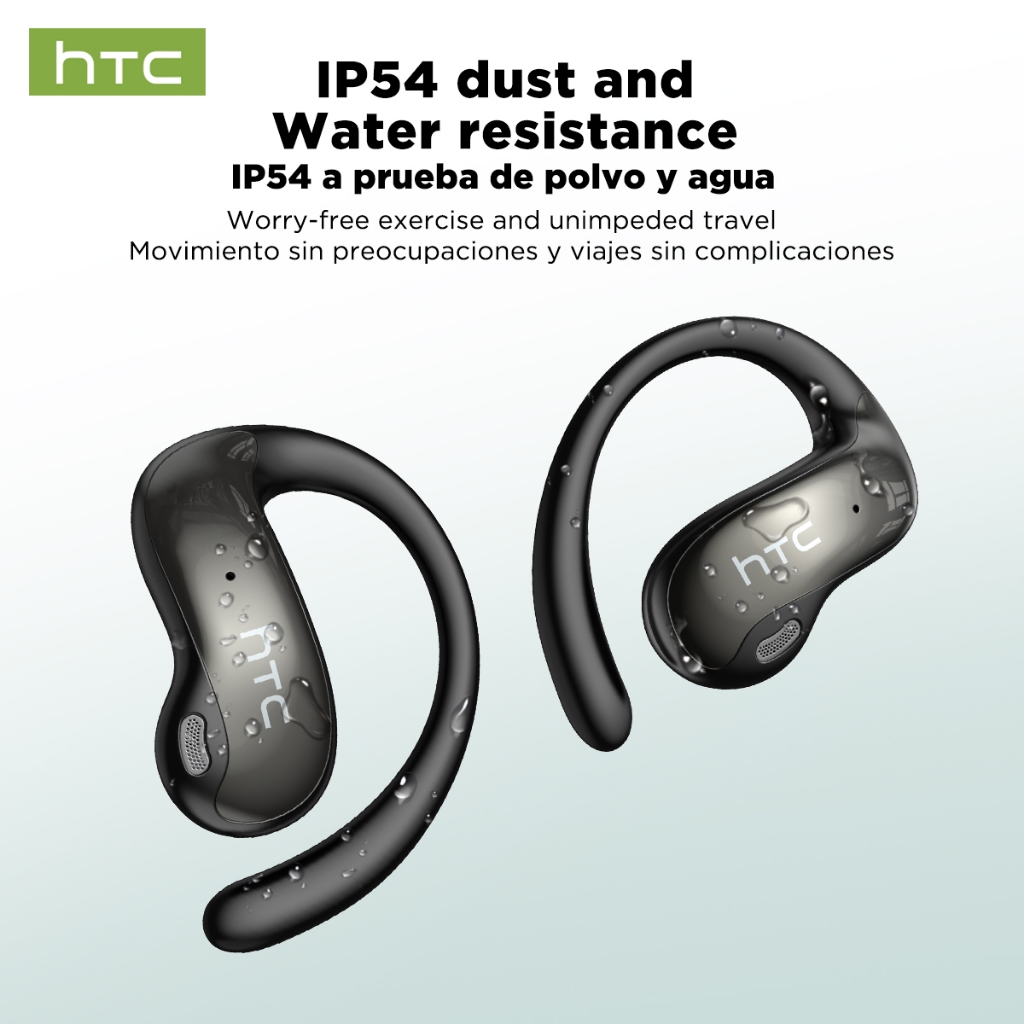 Tai nghe Bluetooth HTC NE19 AI 6.0 Hifi Stereo chống nước, giảm tiếng ồn, không dây
