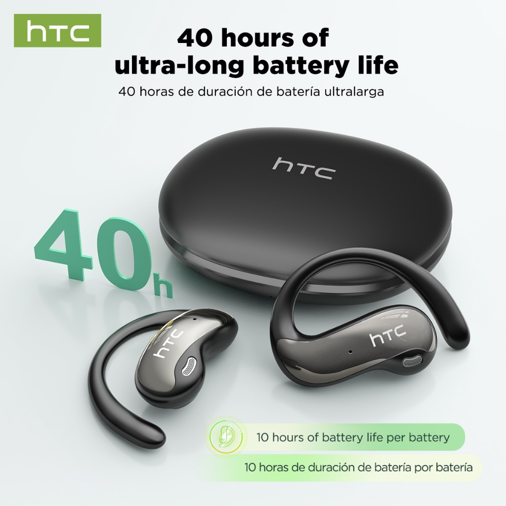 Tai nghe Bluetooth HTC NE19 AI 6.0 Hifi Stereo chống nước, giảm tiếng ồn, không dây