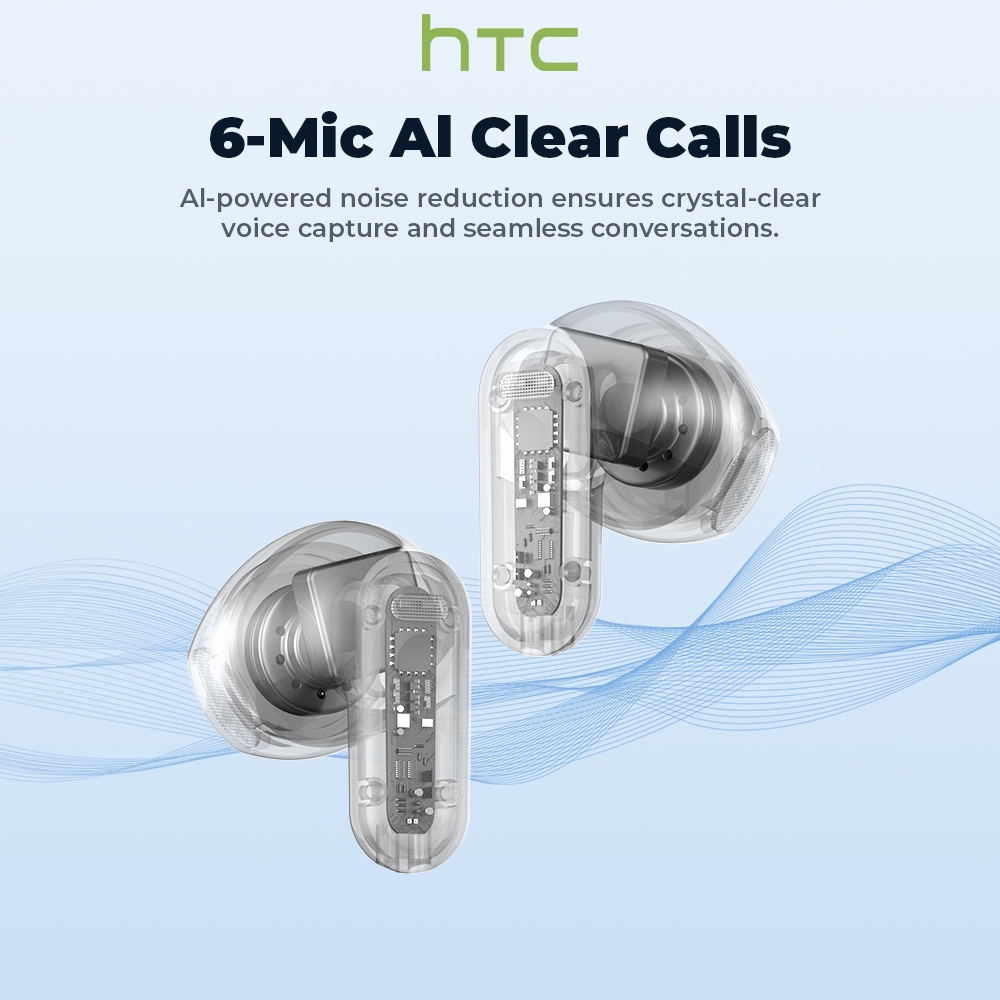 Tai nghe không dây HTC NE20 AI Translator Earbud 134 ngôn ngữ Dịch màn hình LCD thông minh Bluetooth 6.0 Chất lượng âm trầm | BigBuy360 - bigbuy360.vn