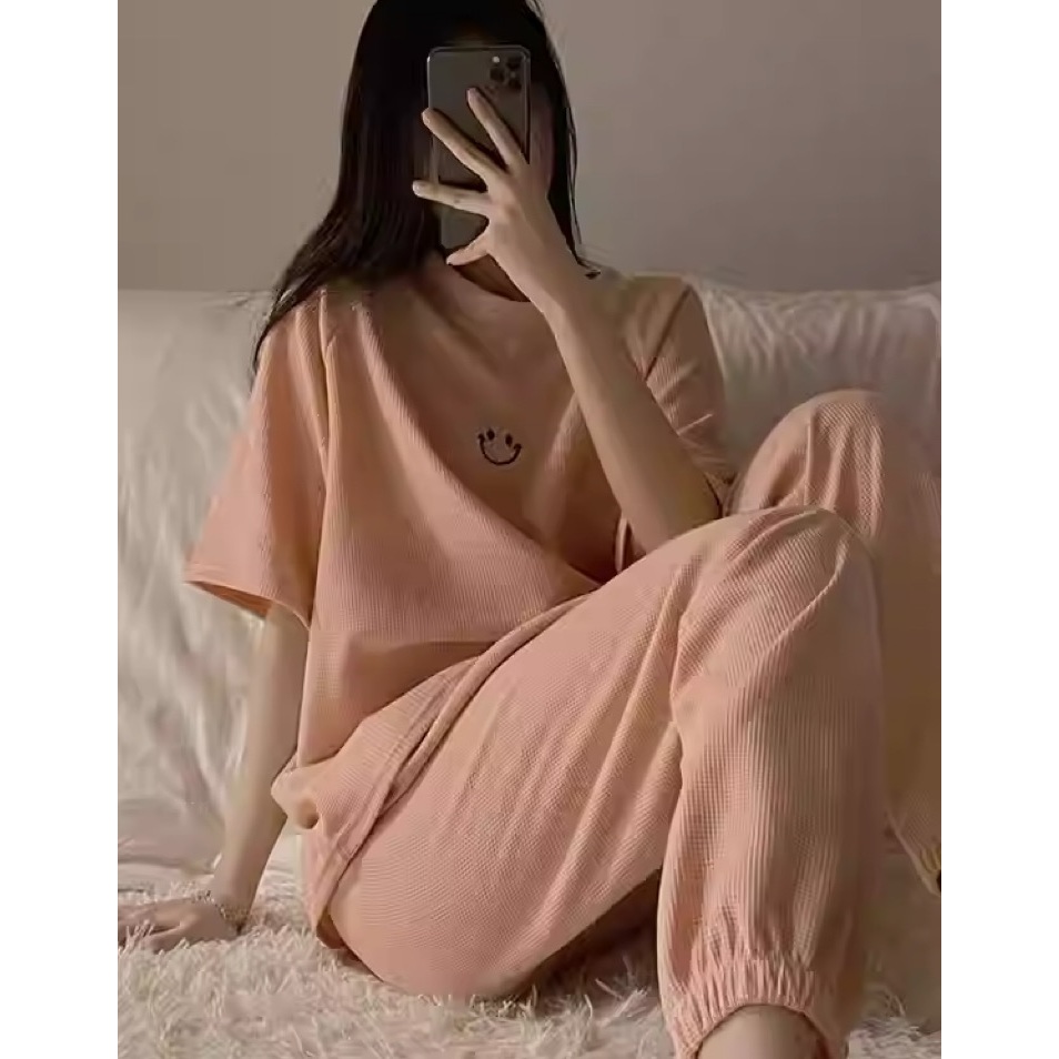 Trendy 2026】Bộ Đồ Ngủ Dài Tay Dài Chân Hot Trend - Form Rộng