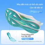【XTEP】X-Flow 8.0 Giày chạy nam nữ siêu nhẹ, thoáng khí và mềm mại, rất phù hợp cho chạy cự ly ngắn 5 dặm và tập luyện hàng ngày(Local delivery) — ảnh 4