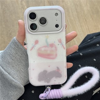 IPhone 17 Pro max 16 Pro Cake Dog Pattern Chất liệu TPU IMD process phone case