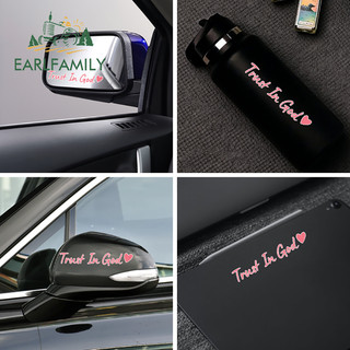 EARLFAMILY 13cm Tin Vào Chúa Miếng Dán Xe Hơi Đơn Giản Sáng Tạo Xe Đạp Điện Thân Xe Máy Laptop Ván Trượt Xe Máy JDM Decal Chống Trầy Xước Nhãn Xe Hơi