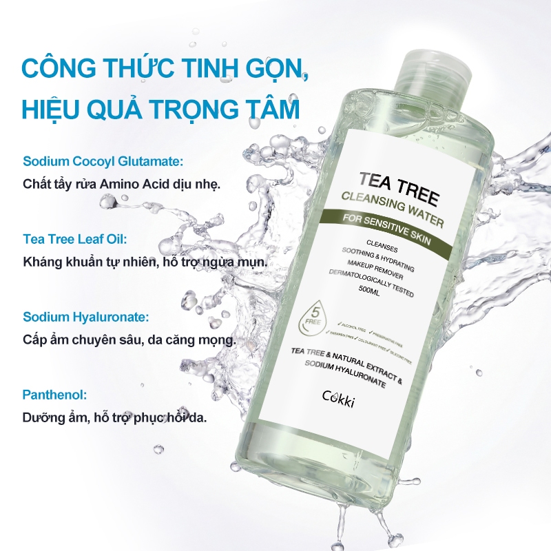 Thiết kế của Dung dịch tẩy trang Cokki