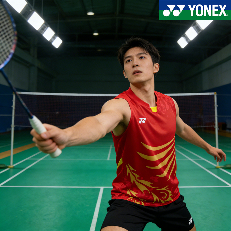 Bộ đồ cầu lông không tay YONEX, phù hợp tập luyện và thi đấu cho nam