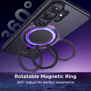 Ốp lưng từ tính 360° Chân Đế Xoay Cho Samsung S26 Ultra, Sạc Không Dây, Đế Để Bàn & Vỏ Chân Đế Nam Châm Cầm Tay