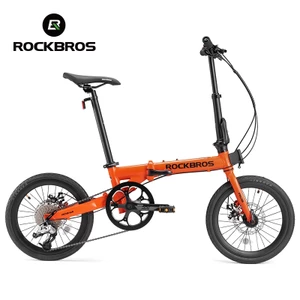 Xe đạp gấp RockRBos 16 inch, 9 tốc độ, bánh răng và phanh đĩa - Phù hợp cho nam và nữ