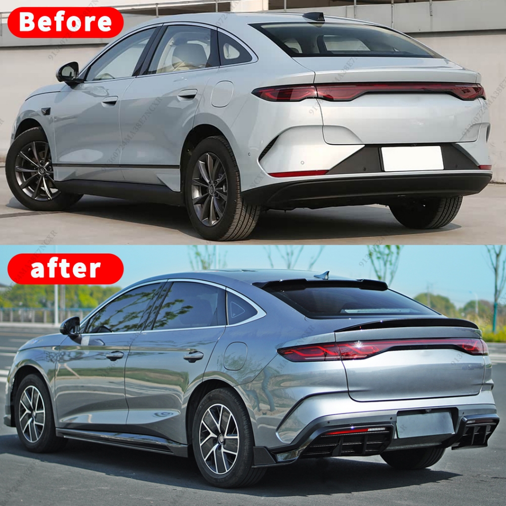 Cánh lướt gió phía sau cho BYD Seal 6 Qin L DM-i 2024 2025 2026 Air Body Kit Phụ kiện điều chỉnh Deflector, không dành cho phiên bản EV