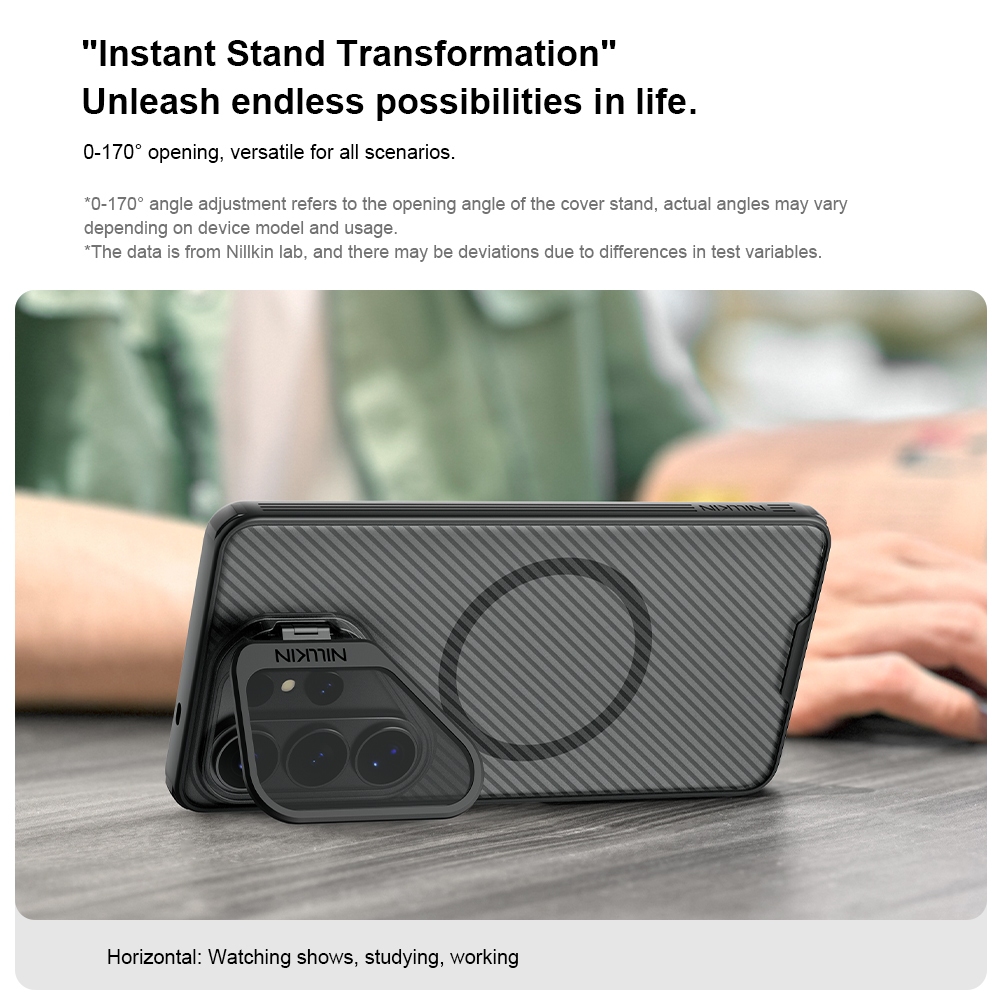 Nillkin Dành Cho Samsung Galaxy S26 Ultra Camshield ProP PC Từ Tính TPU Chống Sốc Chống Rơi Bảo Vệ Ống Kính Máy Ảnh Chân Đế Cứng Ốp lưng Ca