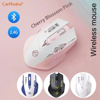 Chuột Không Dây Bluetooth 5.4 Chuột Chơi Game 6 Nút 2.4G Chuột Chế Độ Kép 1600DPI Chuột Văn Phòng Sạc Cho PC Laptop