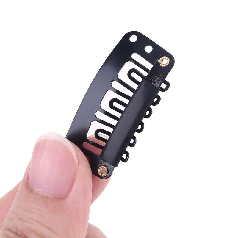 Dasbsug 10 Chiếc 32 Mm Hình Chữ U Chụp Kim Loại Kẹp Tóc Cho Phần Mở Rộng Tóc Sợi Ngang Kẹp Tóc Giả