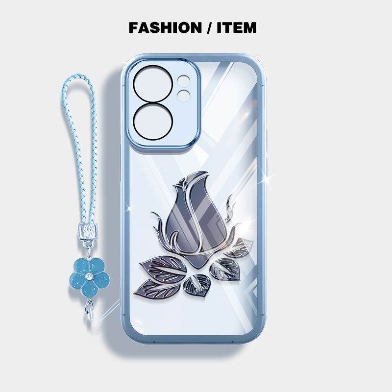 Ốp Lưng Trong Suốt YBD Cho OPPO A6C A6X A6 Pro A6S A6T Pro A6K Vỏ Điện Thoại Cây Nho Bông Dây Buộc