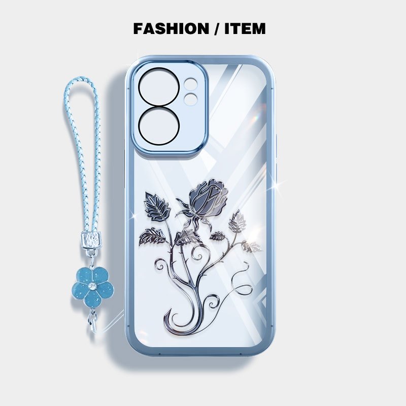 Ốp Lưng Trong Suốt YBD Cho OPPO A6C A6X A6 Pro A6S A6T Pro A6K Vỏ Điện Thoại Cây Nho Bông Dây Buộc