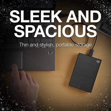 Seagate Backup Plus Slim 2TB Ổ cứng gắn ngoài HDD, Giao diện USB 3.0, Thiết kế siêu mỏng để sao lưu