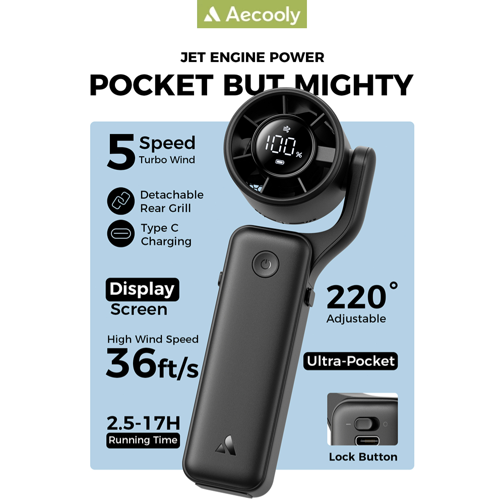 Quạt Cầm Tay Aecooly AirGimbal Turbo - Hình ảnh thực tế