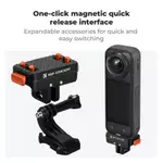 1 Cái Giá đỡ bộ chuyển đổi phát hành nhanh từ tính Tương thích với Insta360 X5, với lỗ vít 1 / 4 / Kết nối bộ chuyển đổi / Khóa an toàn, Đế mở rộng khung hợp kim nhôm cho Ace Pro 2 — ảnh 2