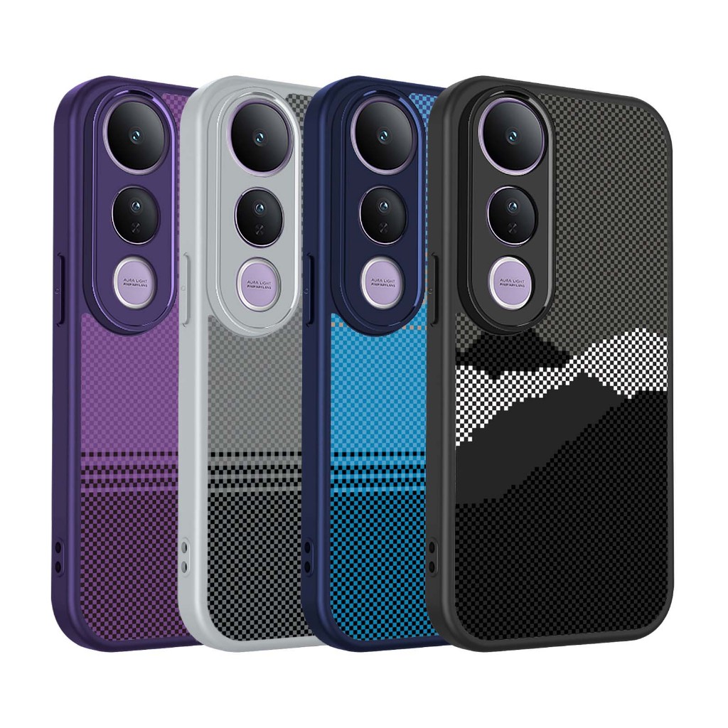 Graffiti Kevlar họa tiết Vỏ điện thoại Bảo vệ Camera Chống trầy xước Phù hợp cho VIVO V50 V60 Lite V50E T4R T4 Pro V60E IQOO Z10R 4G 5G