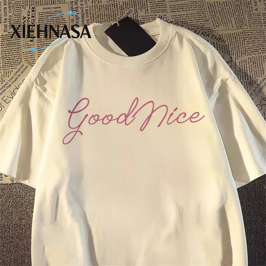 XIEHNASA-Áo thun nam Hàn Quốc phong cách xu hướng cotton lỏng lẻo giải trí ngắn tay áo | BigBuy360 - bigbuy360.vn