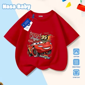🚀Xu hướng hot 2026🚀 Áo thun trẻ em họa tiết xe đua NASA 100% chất liệu cotton Unisex Giao hàng ngay